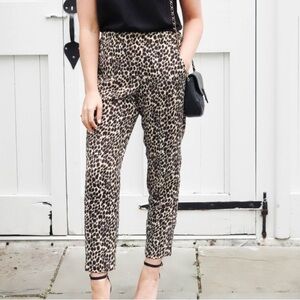 {J. Crew} Cheetah Print Jamie Pant